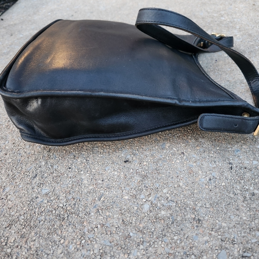 Coach Vtg. Andrea Slim Hobo bag 9073Black Leather Shoulder Bag - Picture 8 of 10